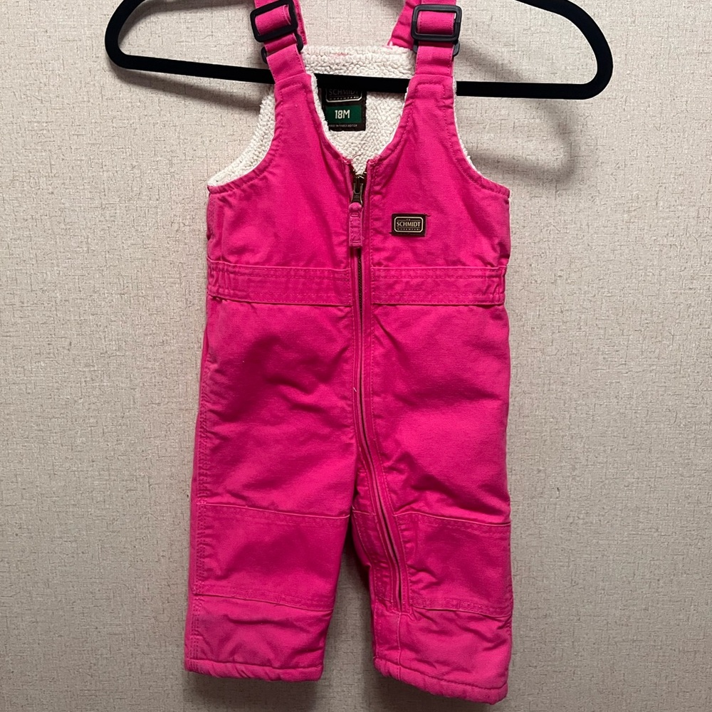 Cozy Pink Baby Overalls Schmidt | 18 months